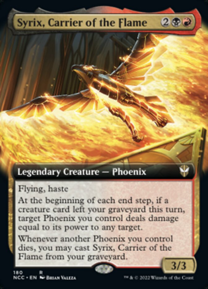 Syrix, Carrier of the Flame (Extended Art) [Streets of New Capenna Commander] | Boutique FDB TCG