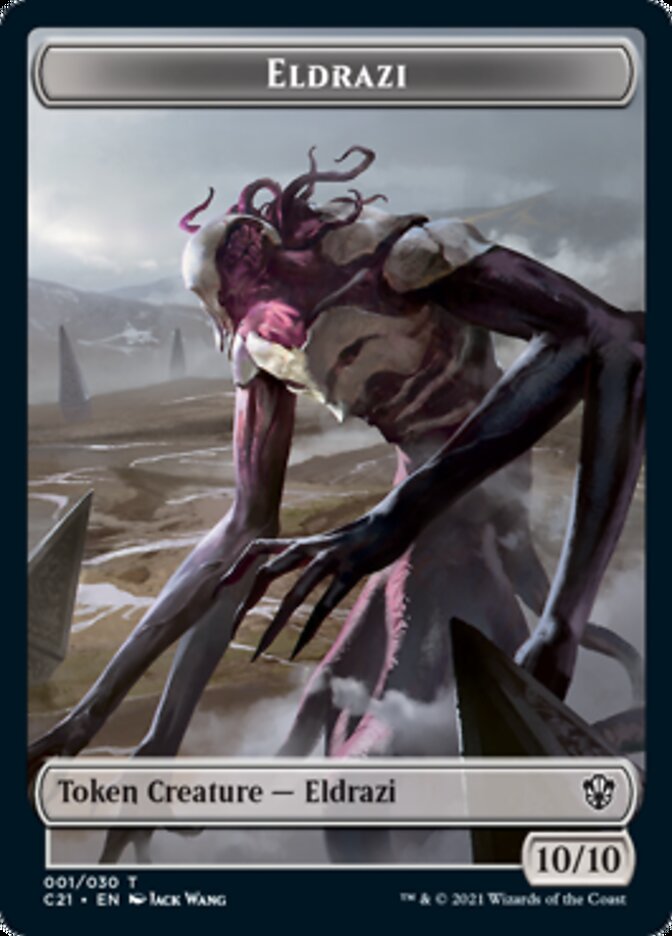 Eldrazi // Champion of Wits Double-Sided Token [Commander 2021 Tokens] | Boutique FDB TCG