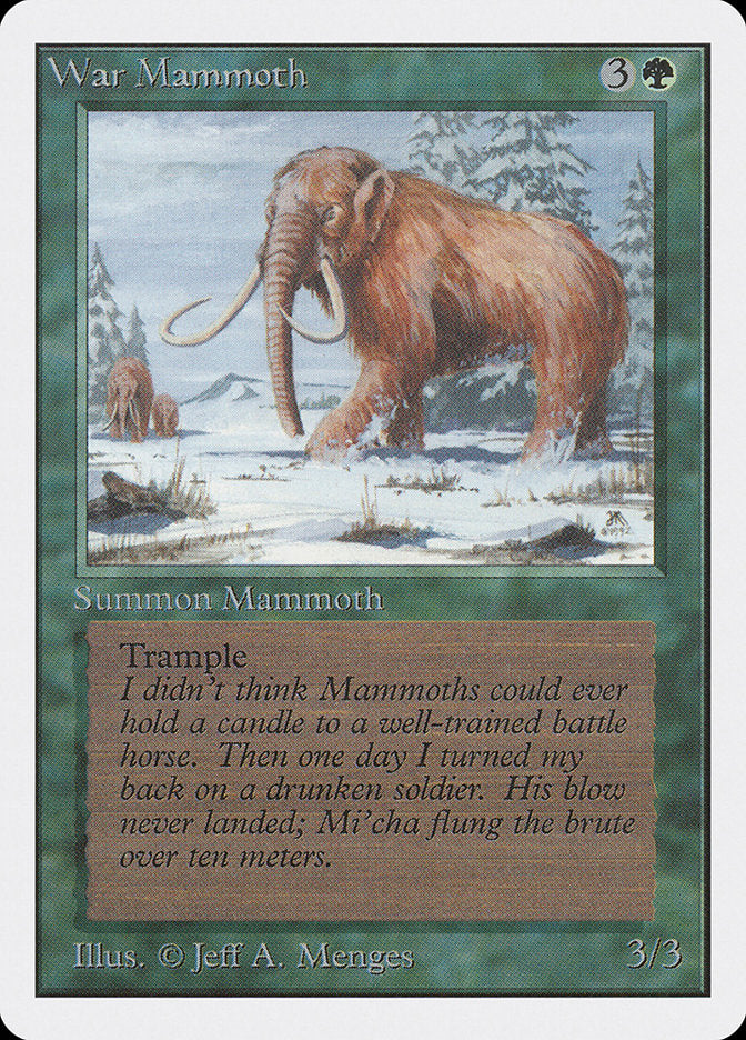 War Mammoth [Unlimited Edition] | Boutique FDB TCG