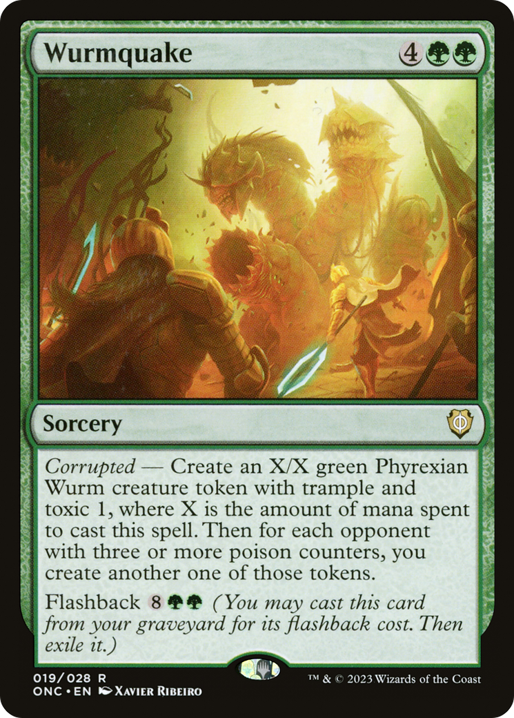 Wurmquake [Phyrexia: All Will Be One Commander] | Boutique FDB TCG