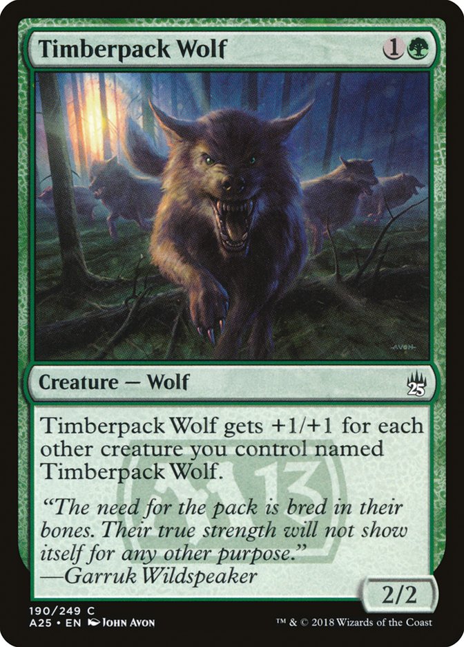 Timberpack Wolf [Masters 25] | Boutique FDB TCG