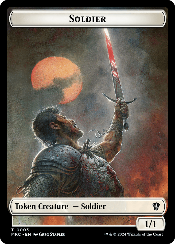 Soldier // Ogre Double-Sided Token [Murders at Karlov Manor Commander Tokens] | Boutique FDB TCG