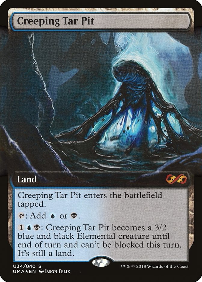 Creeping Tar Pit (Topper) [Ultimate Masters Box Topper] | Boutique FDB TCG