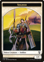 Mask // Soldier Double-Sided Token [Commander 2018 Tokens] | Boutique FDB TCG