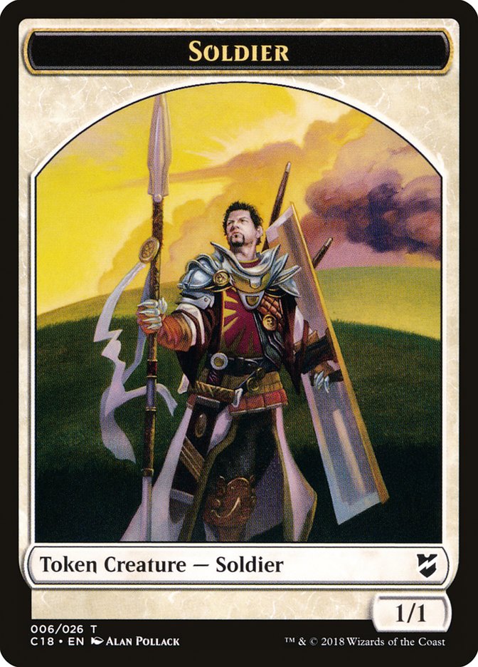 Cat // Soldier Double-Sided Token [Commander 2018 Tokens] | Boutique FDB TCG