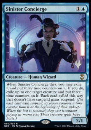 Sinister Concierge (Promo Pack) [Streets of New Capenna Commander Promos] | Boutique FDB TCG