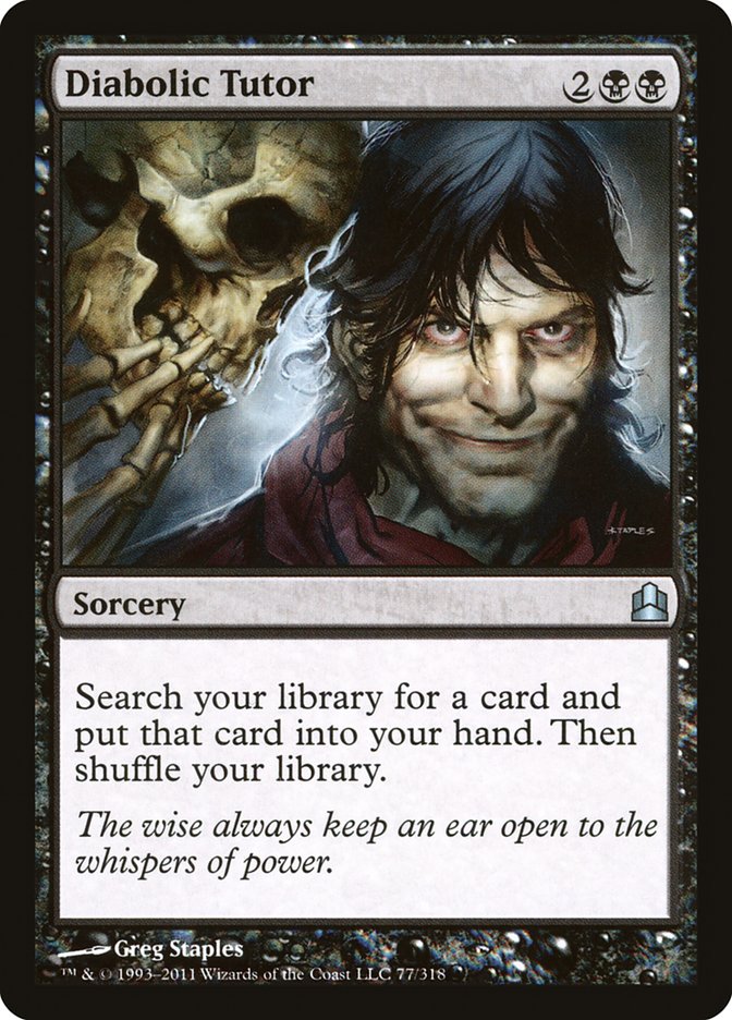 Diabolic Tutor [Commander 2011] | Boutique FDB TCG