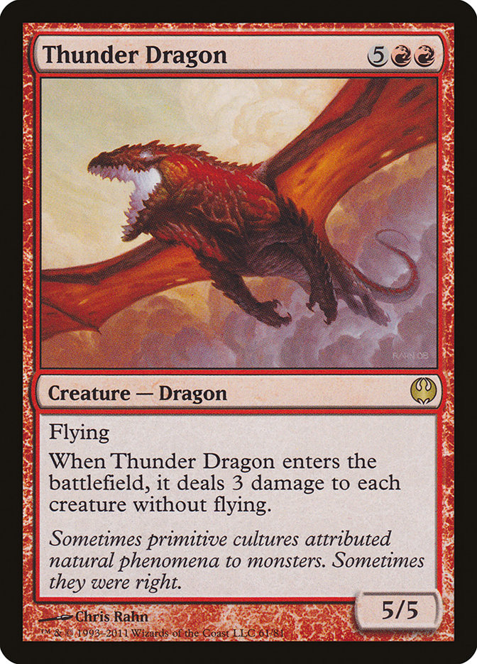 Thunder Dragon [Duel Decks: Knights vs. Dragons] | Boutique FDB TCG