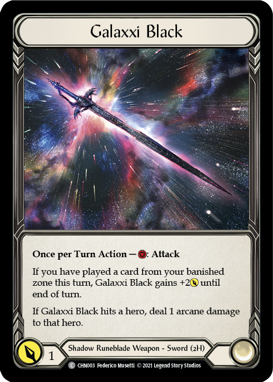 Galaxxi Black [CHN003] (Monarch Chane Blitz Deck) | Boutique FDB TCG