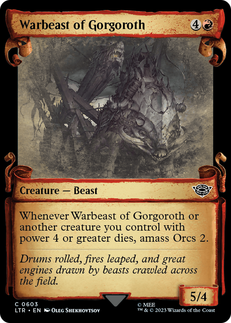 Warbeast of Gorgoroth [The Lord of the Rings: Tales of Middle-Earth Showcase Scrolls] | Boutique FDB TCG