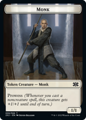 Bear // Monk Double-Sided Token [Double Masters 2022 Tokens] | Boutique FDB TCG