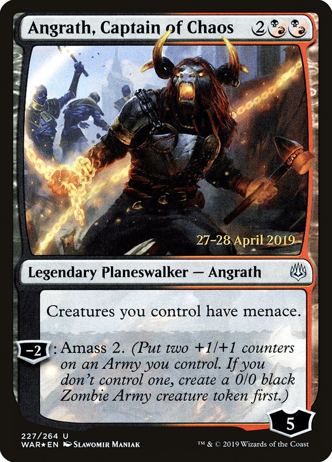 Angrath, Captain of Chaos [War of the Spark Prerelease Promos] | Boutique FDB TCG