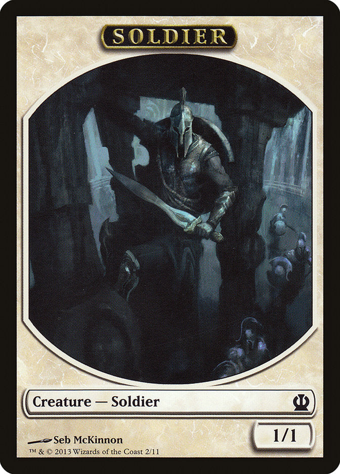 Soldier Token (2/11) [Theros Tokens] | Boutique FDB TCG