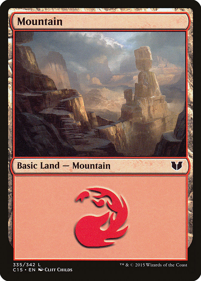 Mountain (335) [Commander 2015] | Boutique FDB TCG