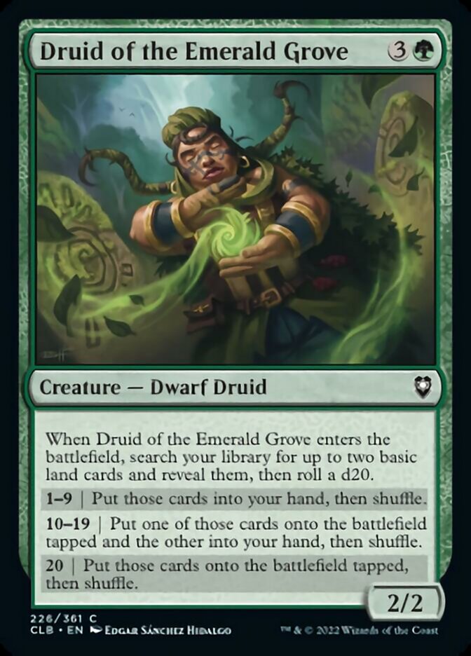 Druid of the Emerald Grove [Commander Legends: Battle for Baldur's Gate] | Boutique FDB TCG