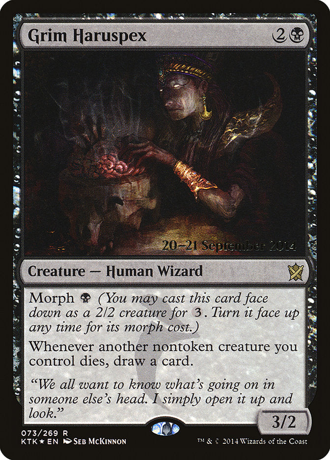 Grim Haruspex [Khans of Tarkir Prerelease Promos] | Boutique FDB TCG