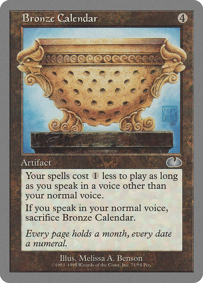 Bronze Calendar [Unglued] | Boutique FDB TCG