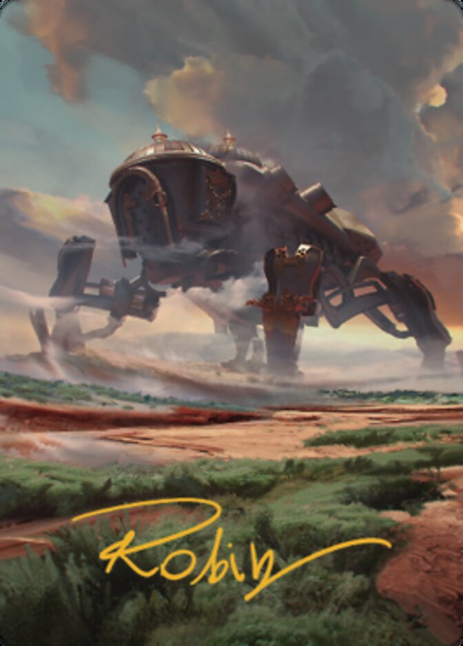 Plains (2) Art Card (Gold-Stamped Signature) [The Brothers' War Art Series] | Boutique FDB TCG