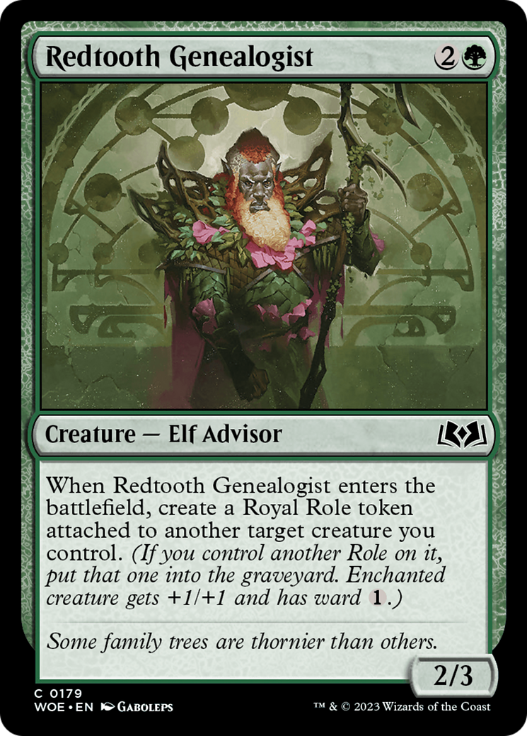 Redtooth Genealogist [Wilds of Eldraine] | Boutique FDB TCG