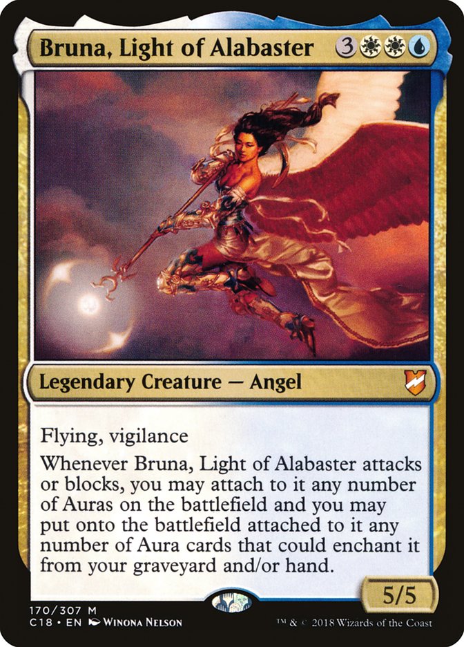 Bruna, Light of Alabaster (Oversized) [Commander 2018 Oversized] | Boutique FDB TCG