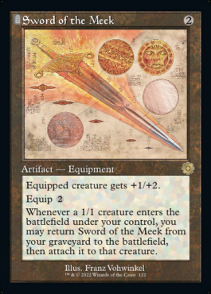 Sword of the Meek (Retro Schematic) [The Brothers' War Retro Artifacts] | Boutique FDB TCG