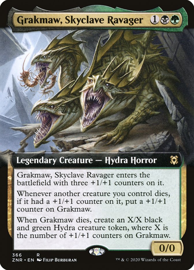 Grakmaw, Skyclave Ravager (Extended Art) [Zendikar Rising] | Boutique FDB TCG