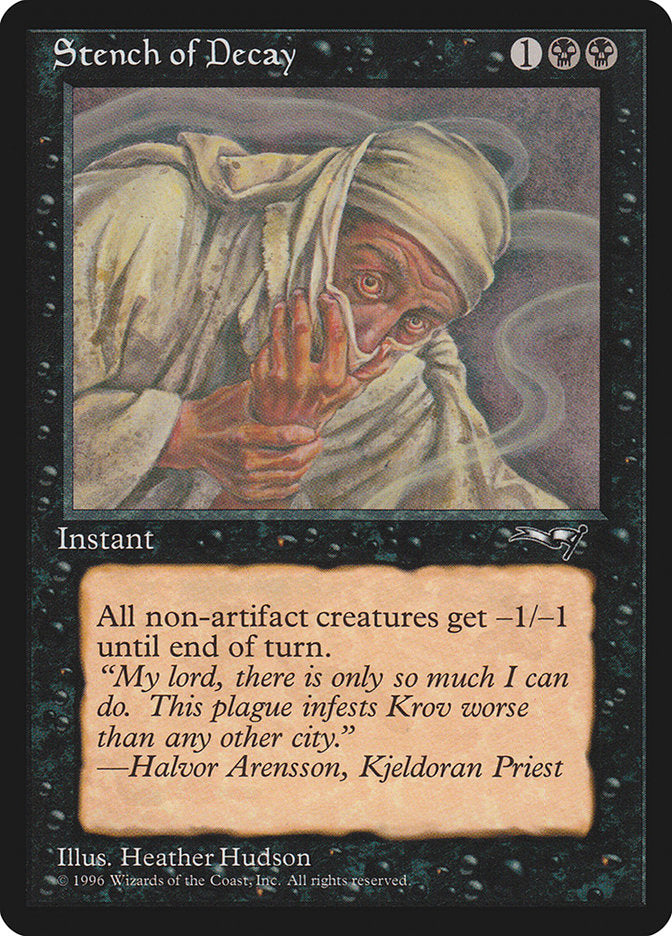 Stench of Decay (Covering Mouth) [Alliances] | Boutique FDB TCG