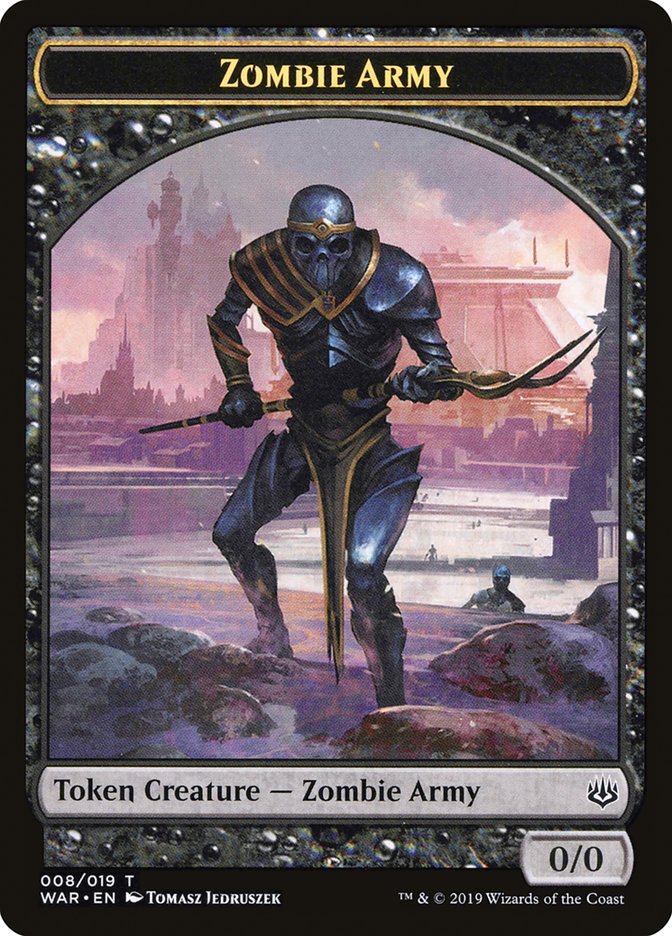 Zombie Army Token (008/019) [War of the Spark Tokens] | Boutique FDB TCG