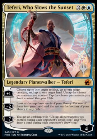 Teferi, Who Slows the Sunset (Promo Pack) [Innistrad: Midnight Hunt Promos] | Boutique FDB TCG