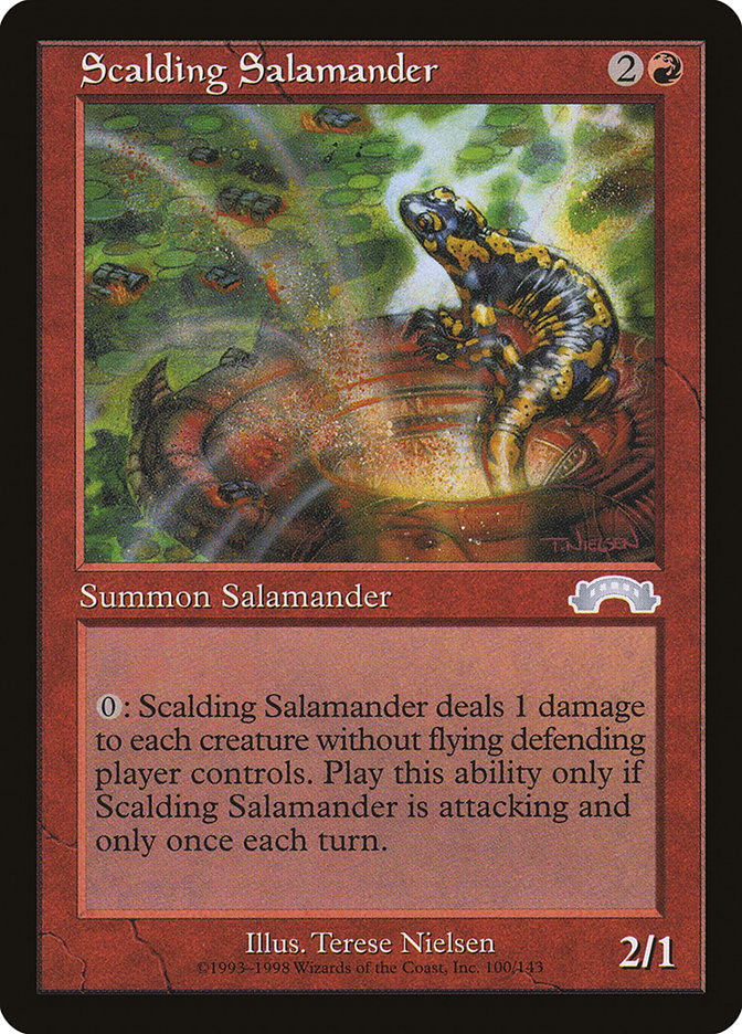 Scalding Salamander [Exodus] | Boutique FDB TCG