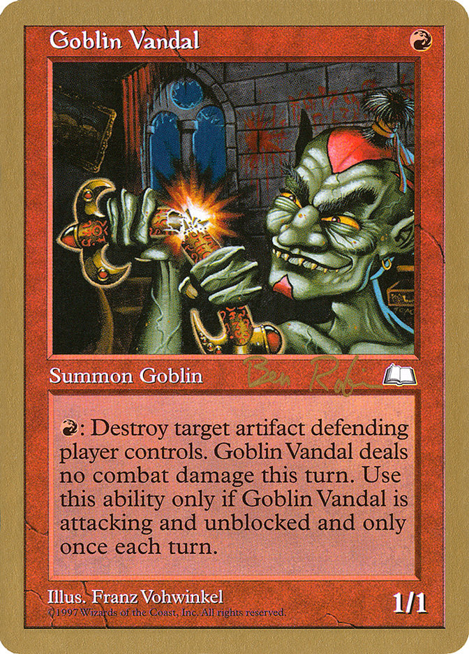 Goblin Vandal (Ben Rubin) [World Championship Decks 1998] | Boutique FDB TCG