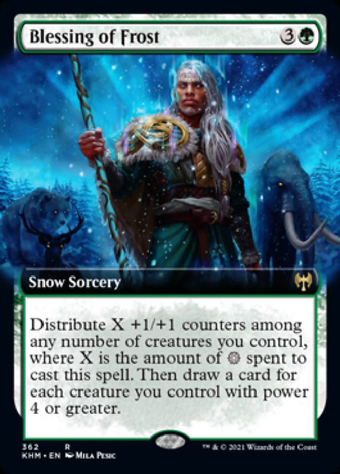 Blessing of Frost (Extended Art) [Kaldheim] | Boutique FDB TCG