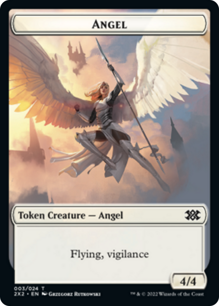 Elemental // Angel Double-Sided Token [Double Masters 2022 Tokens] | Boutique FDB TCG