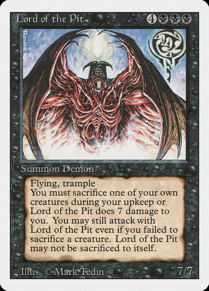 Lord of the Pit [Revised Edition] | Boutique FDB TCG