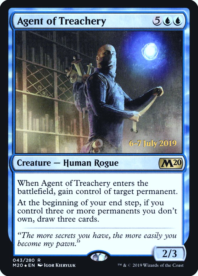 Agent of Treachery [Core Set 2020 Prerelease Promos] | Boutique FDB TCG