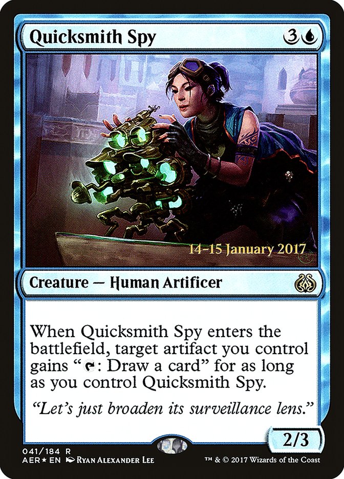 Quicksmith Spy [Aether Revolt Prerelease Promos] | Boutique FDB TCG