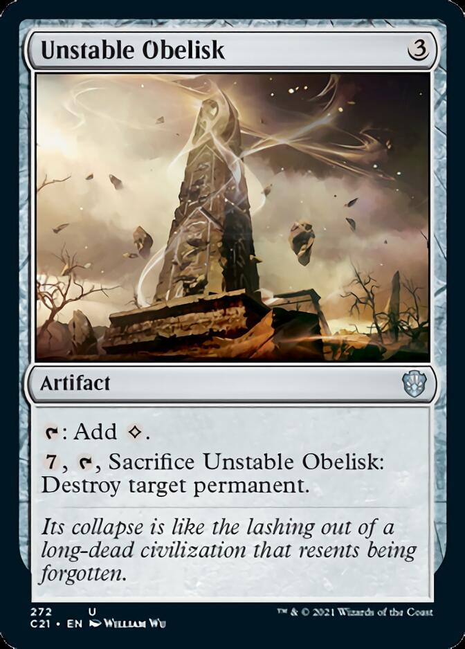 Unstable Obelisk [Commander 2021] | Boutique FDB TCG