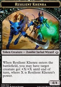 Resilient Khenra // Cat Double-Sided Token [Hour of Devastation Tokens] | Boutique FDB TCG