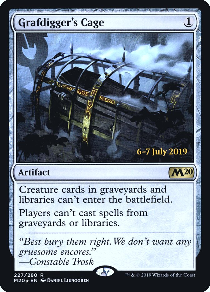 Grafdigger's Cage [Core Set 2020 Prerelease Promos] | Boutique FDB TCG