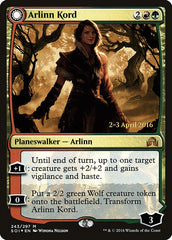 Arlinn Kord // Arlinn, Embraced by the Moon [Shadows over Innistrad Prerelease Promos] | Boutique FDB TCG