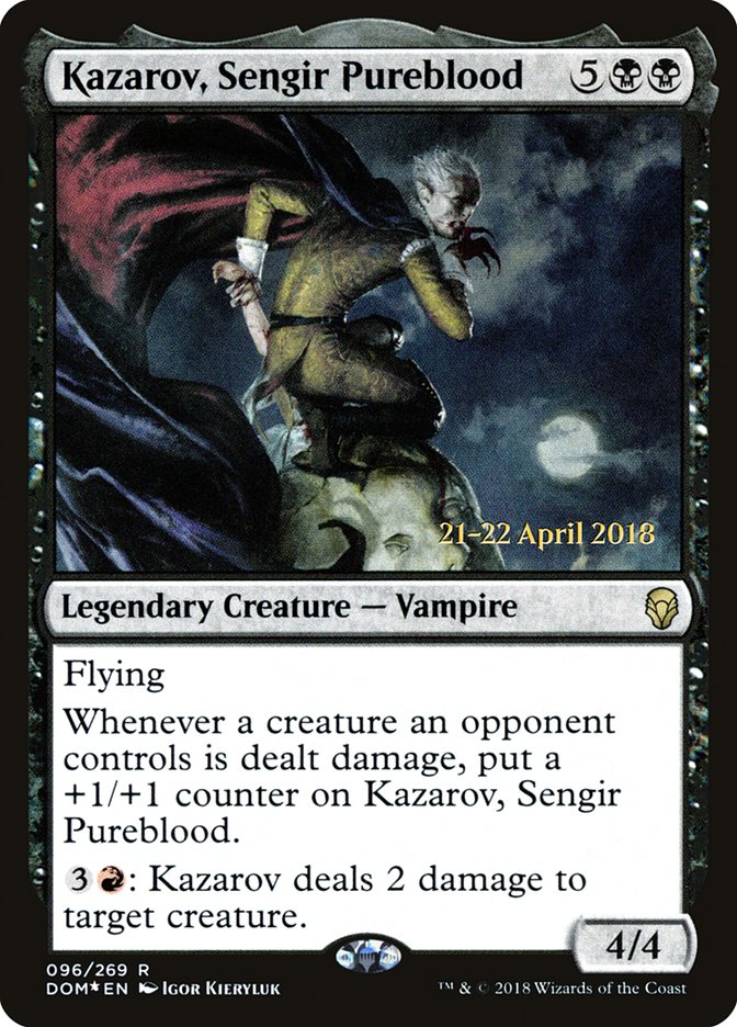 Kazarov, Sengir Pureblood [Dominaria Prerelease Promos] | Boutique FDB TCG