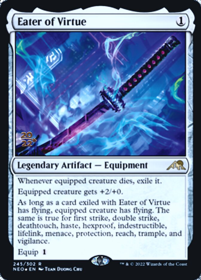 Eater of Virtue [Kamigawa: Neon Dynasty Prerelease Promos] | Boutique FDB TCG