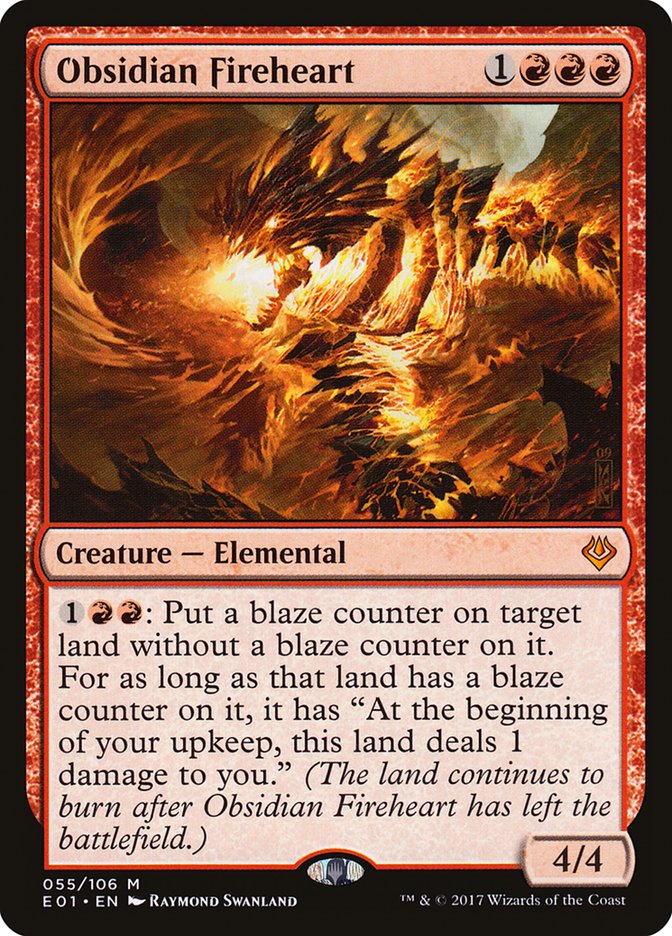 Obsidian Fireheart [Archenemy: Nicol Bolas] | Boutique FDB TCG