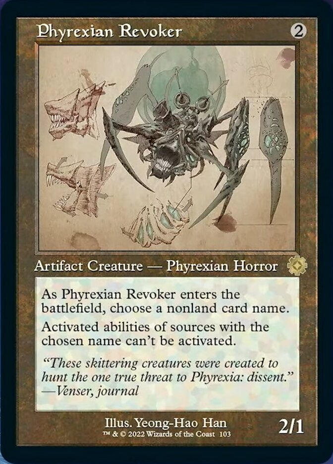 Phyrexian Revoker (Retro Schematic) [The Brothers' War Retro Artifacts] | Boutique FDB TCG