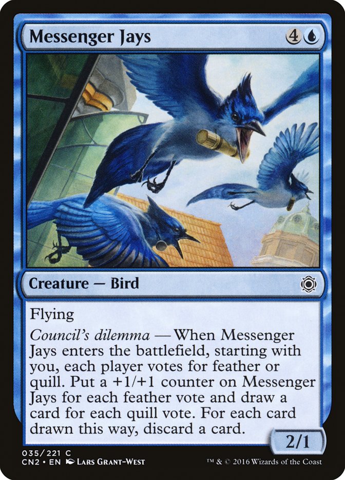 Messenger Jays [Conspiracy: Take the Crown] | Boutique FDB TCG