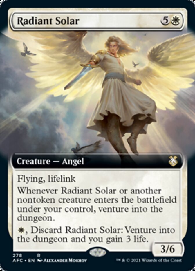 Radiant Solar (Extended Art) [Dungeons & Dragons: Adventures in the Forgotten Realms Commander] | Boutique FDB TCG