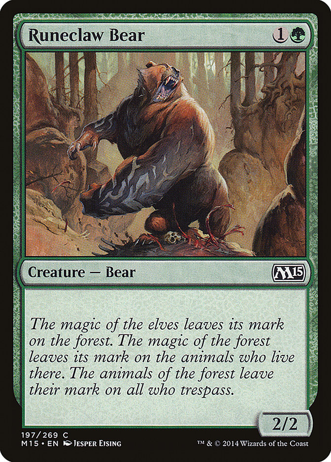 Runeclaw Bear [Magic 2015] | Boutique FDB TCG