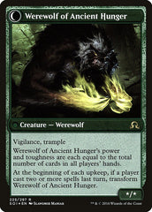 Sage of Ancient Lore // Werewolf of Ancient Hunger [Shadows over Innistrad Prerelease Promos] | Boutique FDB TCG