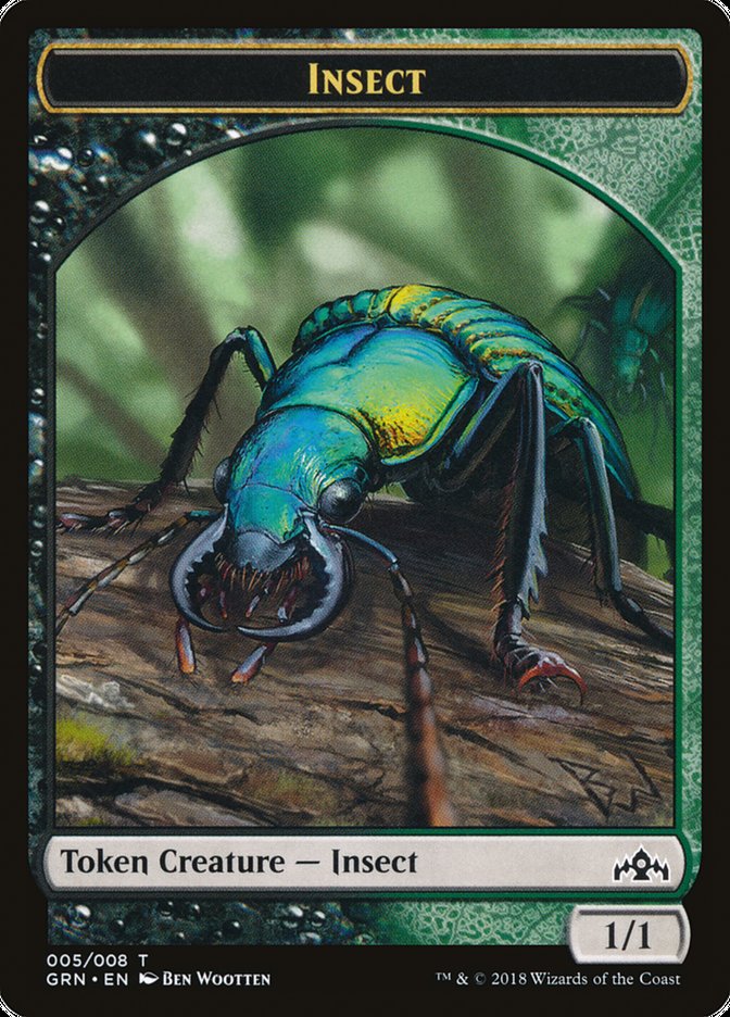 Saproling // Insect Double-Sided Token [Guilds of Ravnica Guild Kit Tokens] | Boutique FDB TCG