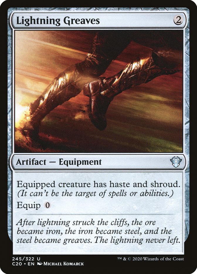 Lightning Greaves [Commander 2020] | Boutique FDB TCG